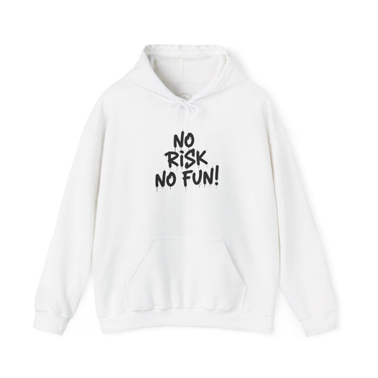 Hoodie — 'No Risk No Fun / Trust Your Crazy Ideas' Motivational Graphic Hoodie